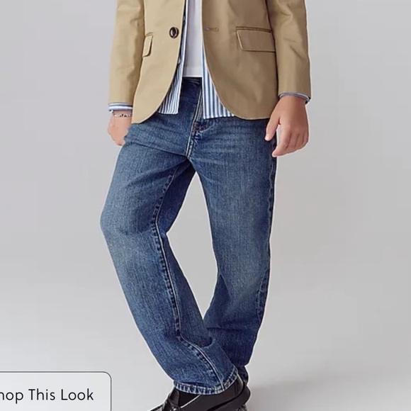 J crew Boys' relaxed-fit stretch jean in sail wash - Picture 1 of 7